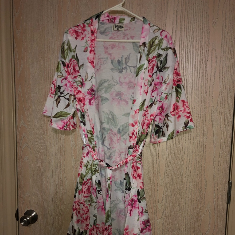 show me your mumu floral bathrobe
